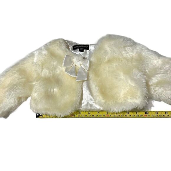 Wendy Bellissimo Baby & Kids Baby Girl Faux Fur Half Jacket Size 18 Months - Picture 3 of 10
